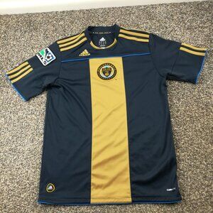 2008-09 Philadelphia Union Jersey Adidas Blue Youth Boys Large